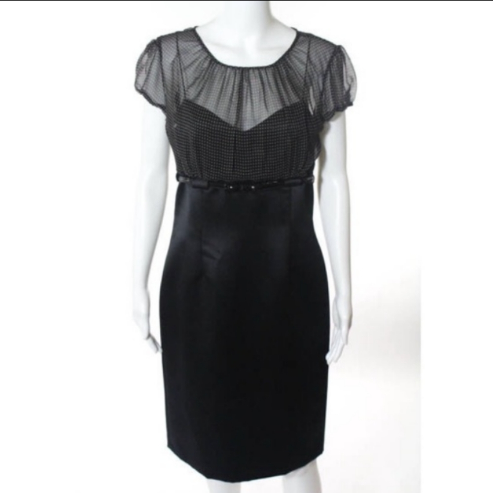 Tahari Elegant Black Dress size 10 NWOT